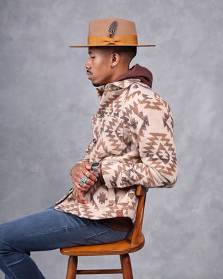 Southern Gents Aztec Overshirt - Brown