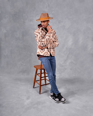 Southern Gents Aztec Overshirt - Brown