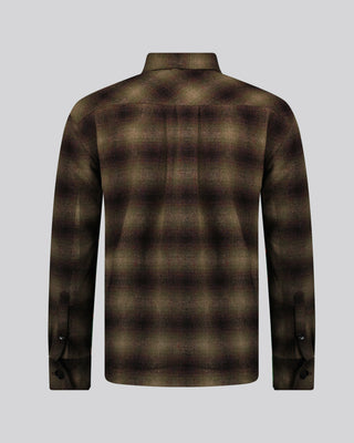 Southern Gents Quilted Overshirt - Bronze Plaid