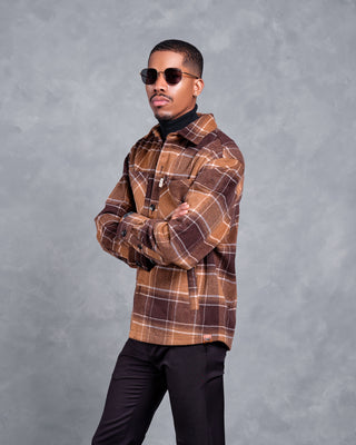 SG Overshirt - Brown Plaid