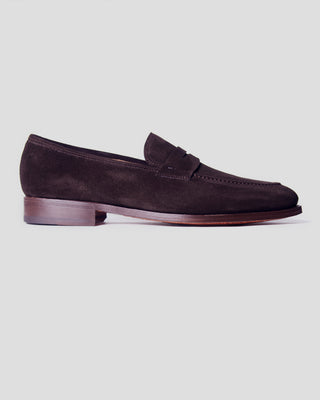 Southern Gents Penny Loafer - Dark Brown Suede