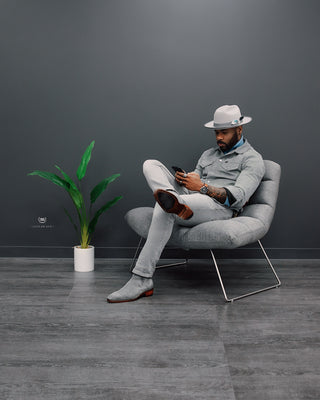 Southern Gents Miller Ranch Fedora - Platinum