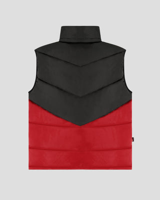 SG Puffer Vest - Black + Red