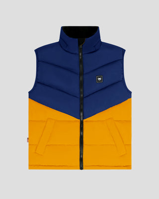 Southern Gents Puffer Vest - Mustard + Navy