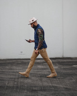 Southern Gents Quilted Vest - Navy 
