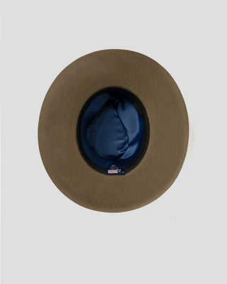 Southern Gents Wide Brim Naked Fedora - Olive