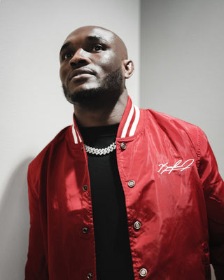 Southern Gents - Kamaru Usman UFC 278 - NGHTMR Bomber Jacket - Scarlet