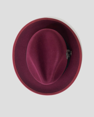 Southern Gents Trilby Fedora - Burgundy V2
